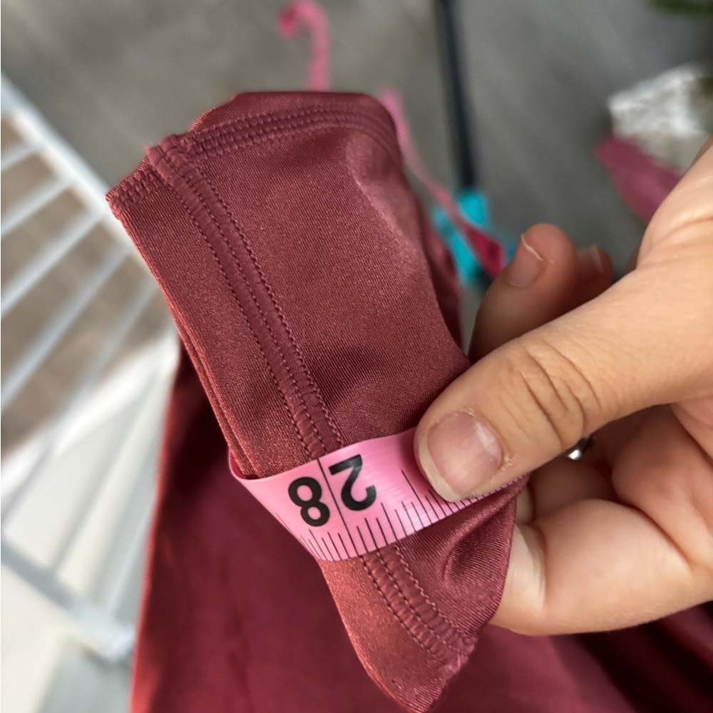 Athleta red elation shine high rise tight - Picture 7 of 8
